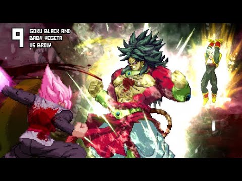 What If Super Saiyan 4 Broly VS Baby Vegeta and Goku