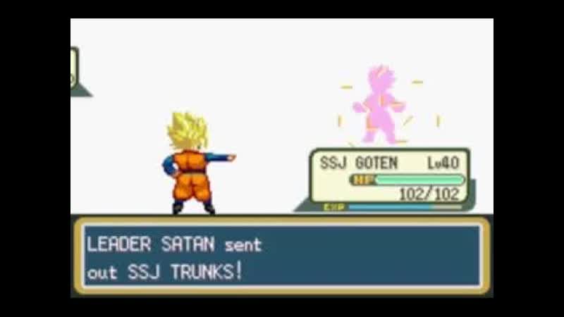 Pokemon Fire Red Hack Dragon Ball z team training Battle vs Leader