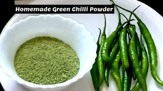 Homemade Green Chilli Powder Recipe in English I How To Make Green Chilli Powder | Rajan Singh Jolly