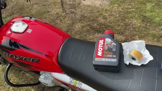 Замена масла на bajaj boxer.Норм масло?