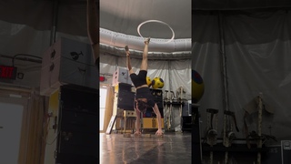 Anyone up for some Handstand and Hula Hoop Conditioning | Cirque du Soleil #shorts