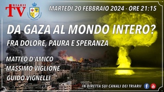 DA GAZA AL MONDO INTERO?  FRA DOLORE, PAURA E SPERANZA. D’AMICO, VIGLIONE, VIGNELLI.