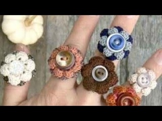 КОЛЬЦО💍🌺💍НА ПАЛЕЦ КРЮЧКОМ /Fingerring häkeln/Crochet jewerly rings (PART 2)