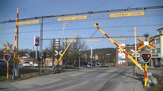 Spoorwegovergang Borås (S) // Railroad crossing // Järnvägsövergång