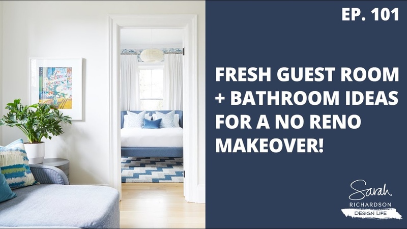 Design Life: Red Brick Redo: Fresh Guest Room + Bathroom Ideas for a No Reno Makeover ( Ep.
