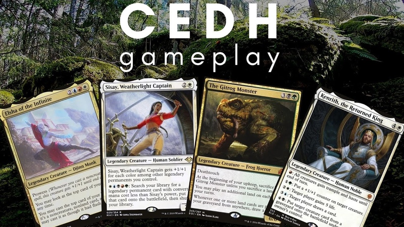 c EDH gameplay elsha vs sisay vs gitrog vs