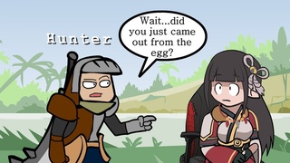 That Wyverian egg meme thing.(CELEBRATION!!)