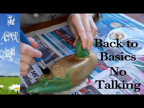 ASMR Angel Back to Basics ASMR No Talking Painting Sounds, женский, ,звуки,