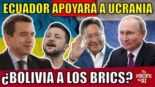ECUADOR VA A SUIZA PARA APOYAR A UCRANIA Y BOLIVIA VA A RUSIA PARA ENTRAR A LOS BRICS