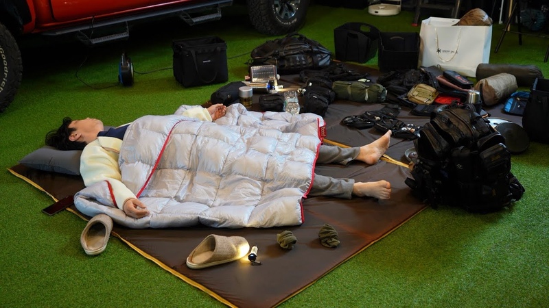 Camping Garage 24hour I invited a friend who rides a Toyota 4