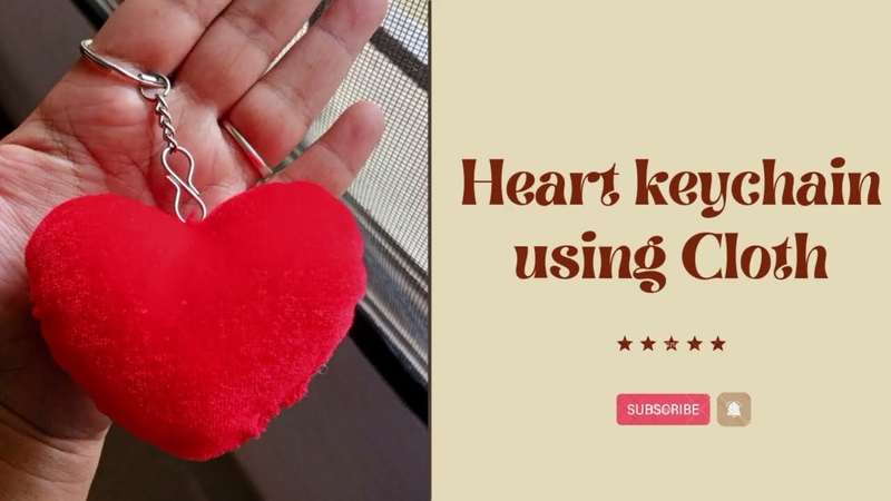 Heart keychain using