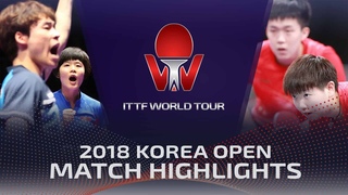 Jang Woojin/Cha Hyo Sim vs Wang Chuqin/Sun Yingsha (HD Highlights) | 2018 ITTF World Tour Korea Open