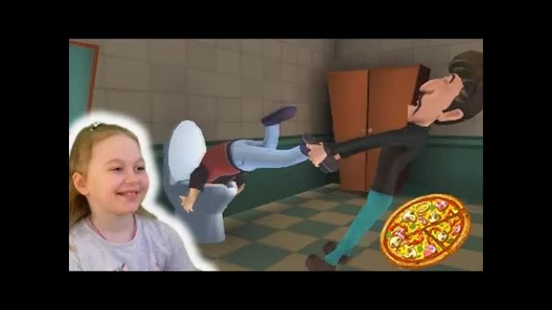 Последний уровень Scary Robber 3 D Воришки уровень с пиццей Новый
