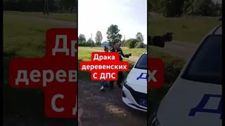 Драка деревенских с ДПС