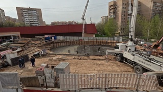 Заливка плиты