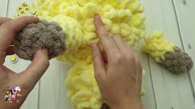 Барашек Sven из Alize Puffy ЧАСТЬ 2 Авторский МК от Clouds by