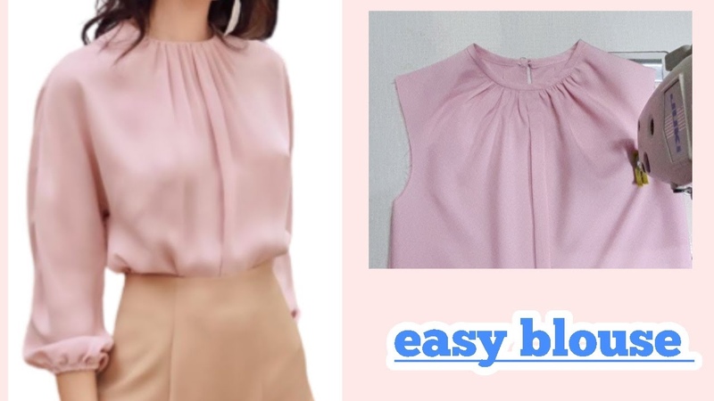 Cắt may Áo kiểu cổ xếp ly đẹp theo phương pháp đóng mở ly, may áo rất