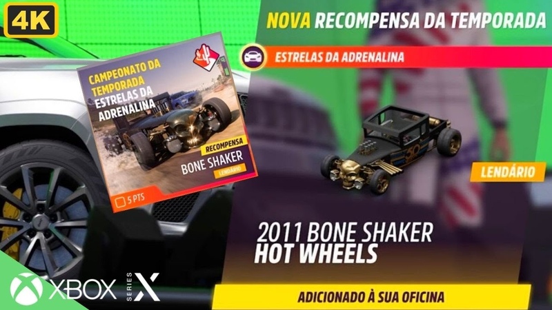 Como Ganhar Hot Wheels Bone Shaker Forza Horizon 5 Completando Estrelas da Adrenalina Series X (4