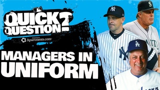 Why do baseball managers wear uniforms | Quick Question (MLB Originals)