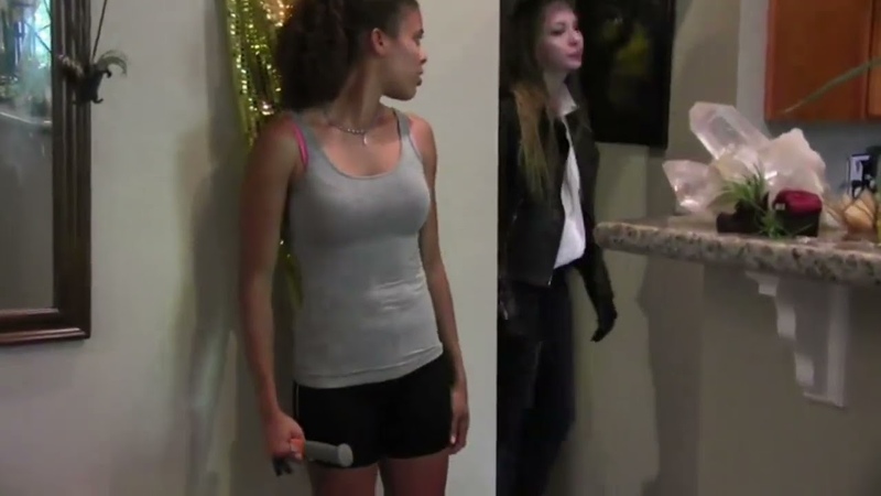The female killer was knocked unconscious and dragged