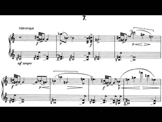 Boulez  - 12 Notations pour piano (1945) w/ score