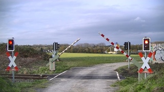 Spoorwegovergang Lage (D) // Railroad crossing // Bahnbergang