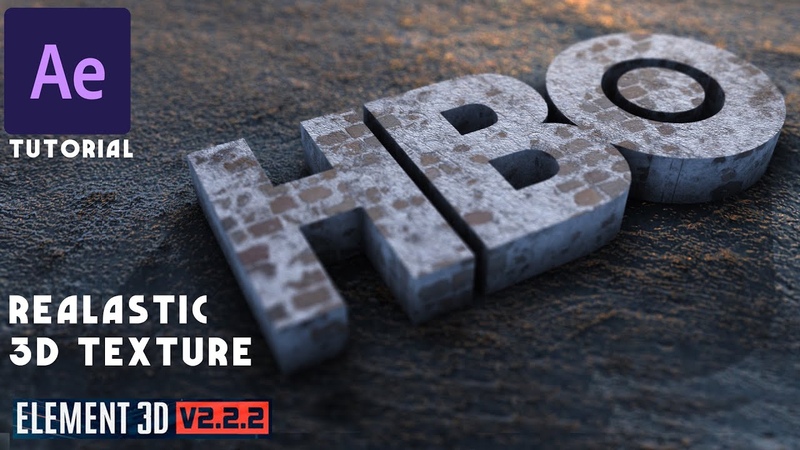 Realistic 3 D Render In Element 3 D, After Effect