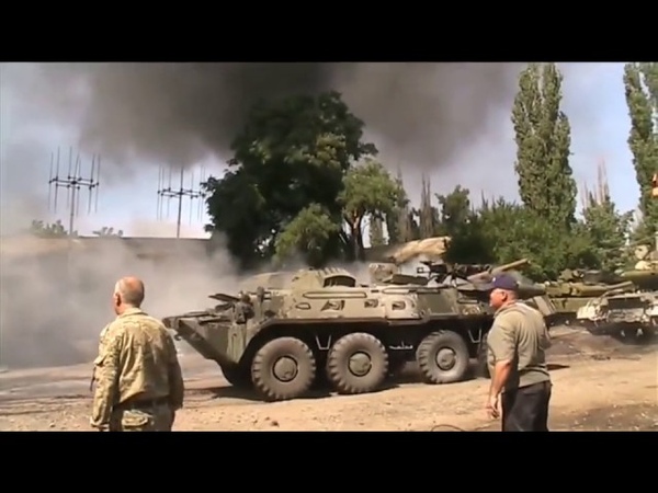 Луганск, лето 2014 Последствия обстрела располаги