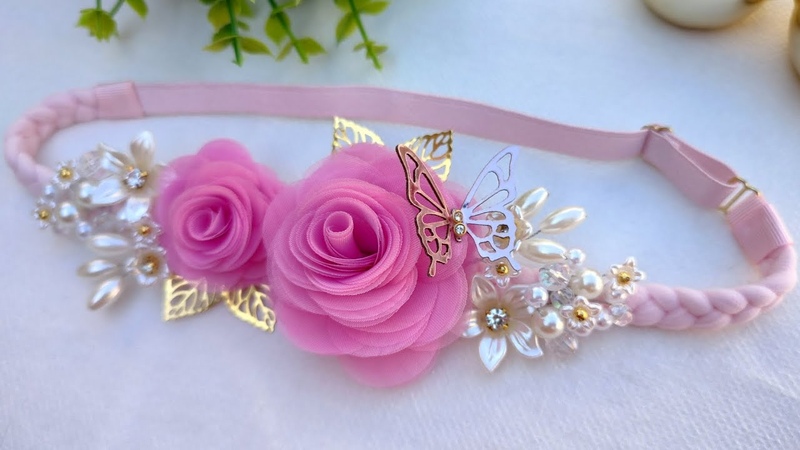 Tiara luxo para bebês, ,tiaraluxo, tiarajardimencantado, tiarainfantil,