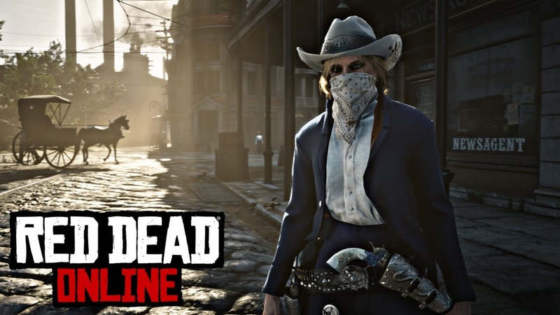 White and Blue Outfit for a Female Character in Red Dead