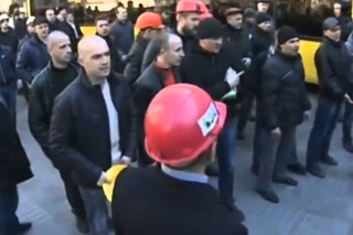 Забастовка шахтеров в Киеве