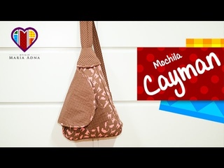 Mochila de tecido Cayman. Fabric backpack tutorial