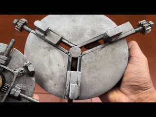PLACA PARA TORNO MECANICO, MANDRIL,  ENGRENAGEM CASEIRA, DIY, make your own chuck, INVENTOS E IDEIAS