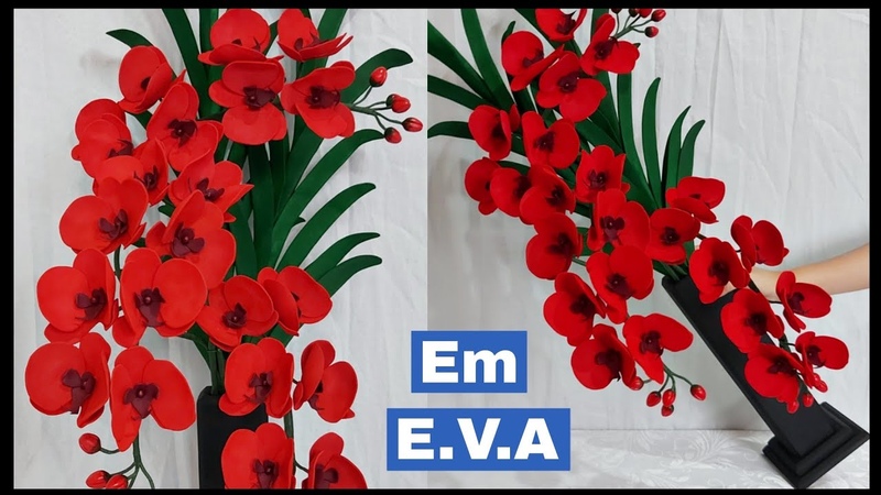 Como fazer arranjo de orquídeas em E. V.
