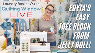 Edyta's EASY Tree Block from Jelly Roll!