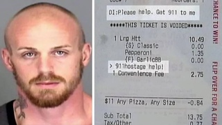 Funcionria da Pizza Hut encontra 'Mensagem' secreta num Pedido, e ento Liga para a Polcia