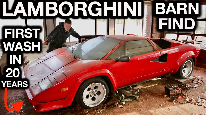 First Wash in 20 Years Lamborghini Countach Most Disgusting Super Car Disaster