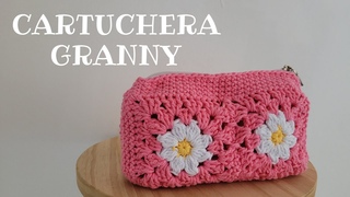 Cartuchera a crochet granny,  super fcil!