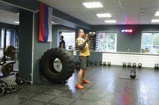 Гиря Ка4. Гиревой кроссфит комплекс Бульдог (вариант от 10 до 1). Kettlebell CrossFit Wod.
