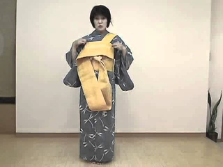 浴衣の着付け～帯結び編（文庫結び）
