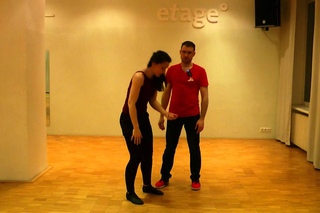Brazilian Zouk Technique - Intermediate - . Turning the lady out with a headmovement