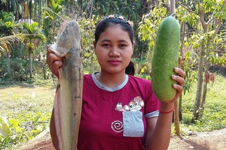 Awesome Cooking soup Big Fish Wax Gourd Recipes - Cook Fish Recipes - Village food factory