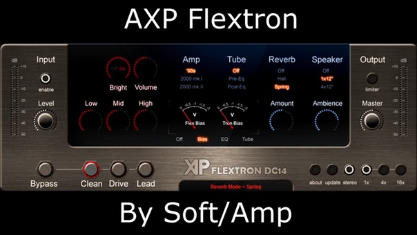 AXP Flextron by Soft, Amp Virtual High Gain Amp Metal Tone Test ( Free