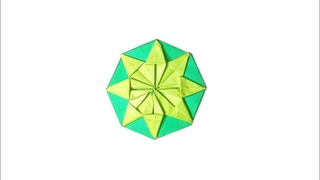折り紙花星の折り方 origami flower star