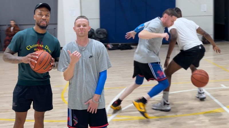 The Professor shows Damian Lillard signature Between The Legs