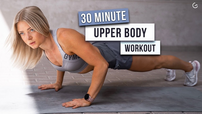 30 MIN UPPER BODY WORKOUT Toned Arms, Abs Core, No Equipment ( HIIT IT HARDER DAY