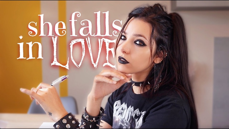 ASMR Goth Girl in the back of the class falls in LOVE with
