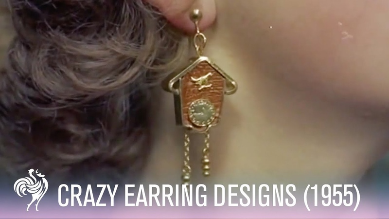 Crazy Earring Designs Including Cuckoo Clocks More (1955), Vintage