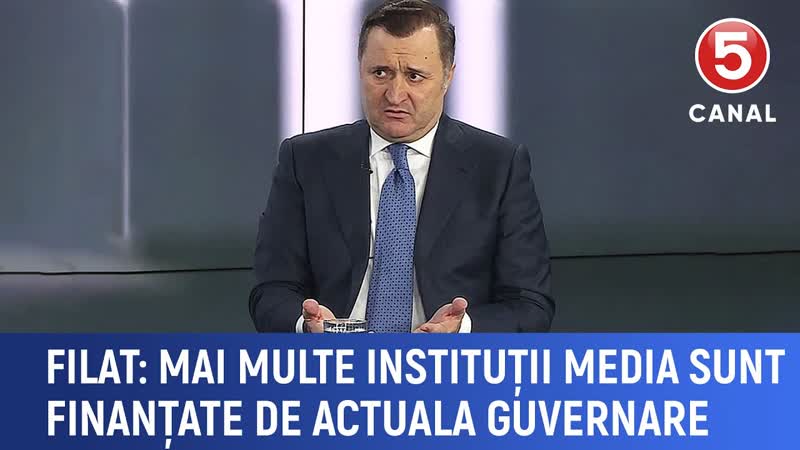 Filat: Mai multe instituții media sunt finanțate de actuala