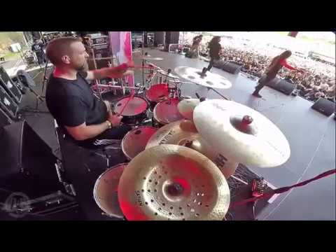 CRYPTOPSY Slit Your Guts Flo Mounier Live in Brutal Assault 2017 ( Drum